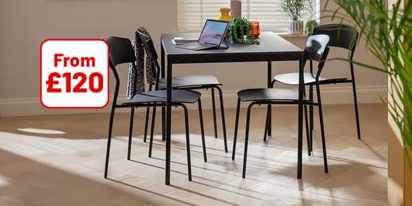 Dining sets from £120.